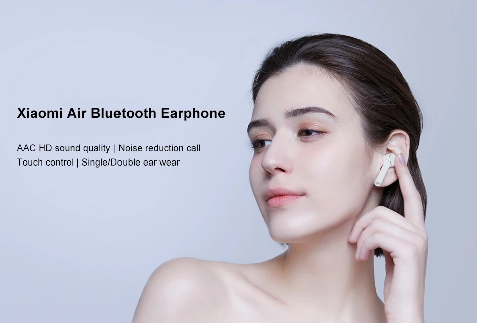 Xiaomi Bluetooth наушники Air TWS ENC активное шумоподавление ANC сенсорное управление Беспроводная стерео-гарнитура с Bluetooth AAC HD звук