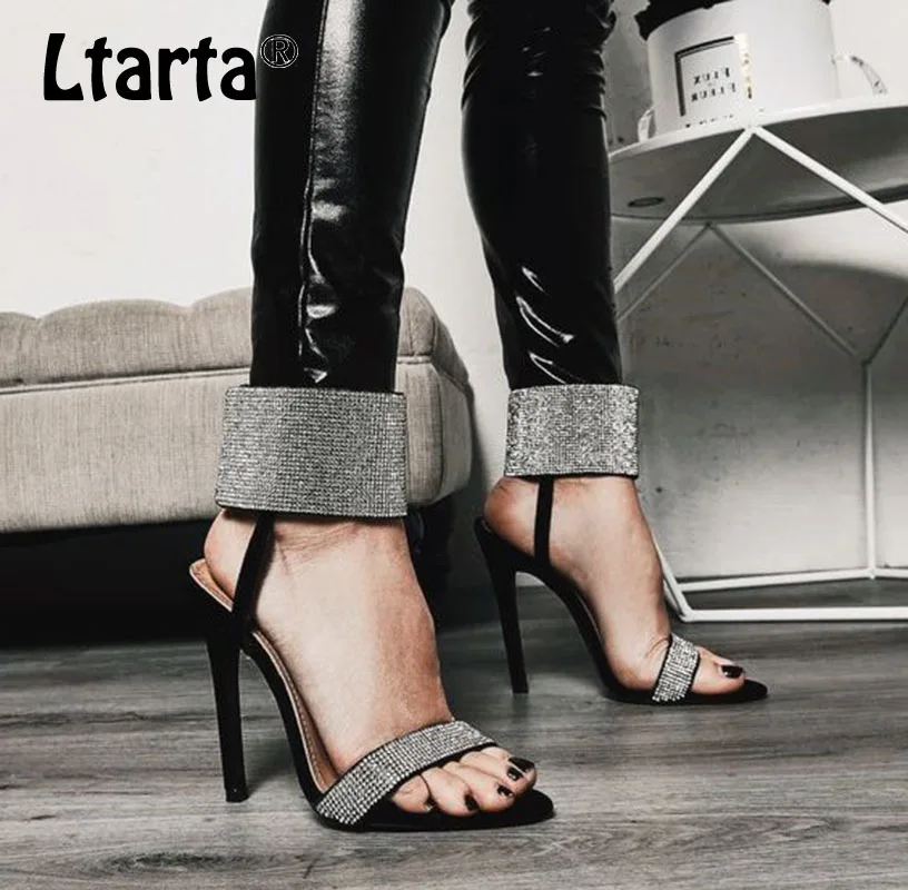 Леопардовые женские пикантные Летние босоножки на высоком каблуке с открытым