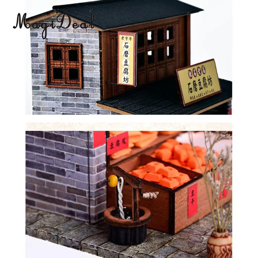 1:24 DIY Миниатюрный Кукольный домик My Beancurd мельница набор мебели для детей на день рождения рождественские подарки