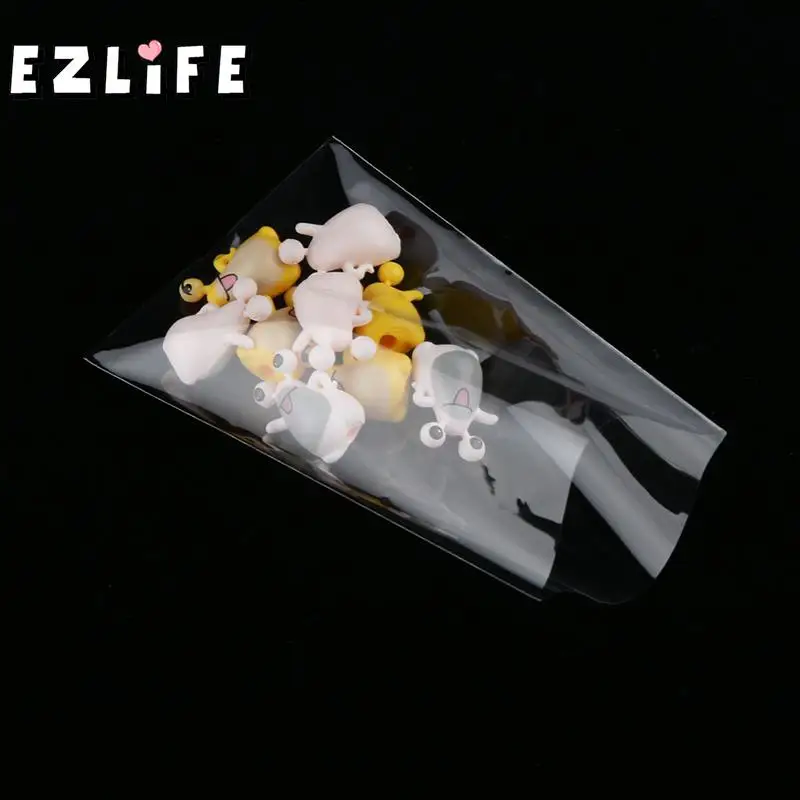 100 шт. 12*25 см Прозрачные Дизайн клей мешок Печенье DIY мешочек для Рождество Свадебная вечеринка конфеты Еда упаковки сумка ms072