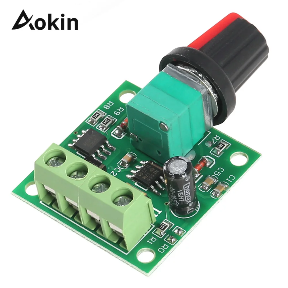 Низкое напряжение Dc 1 8 v 3v 5v 6v 12v 2A контроллер скорости двигателя ШИМ 1803BK