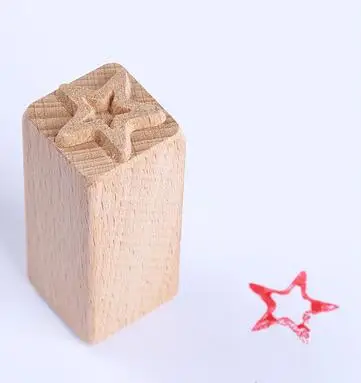 Ручной резной деревянный штамп для печати DIY глиняная керамика печать 4 лепестка цветок тиснение текстура Квадратные блоки штамп глиняные инструменты