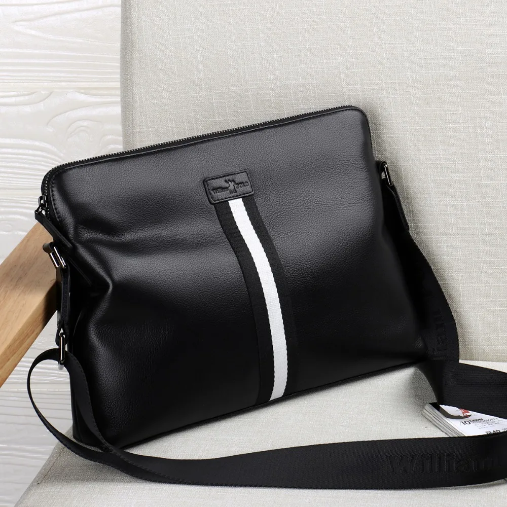 Williampolo натуральная кожа мужские сумки Мужская сумка через плечо новая мужской