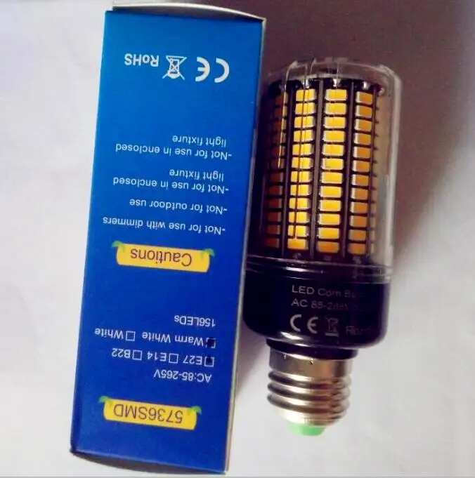Новая светодиодная лампа SMD5736 более яркая 5730 E27 Smart IC 3 5 Вт 7 9 12 15 Светодиодная