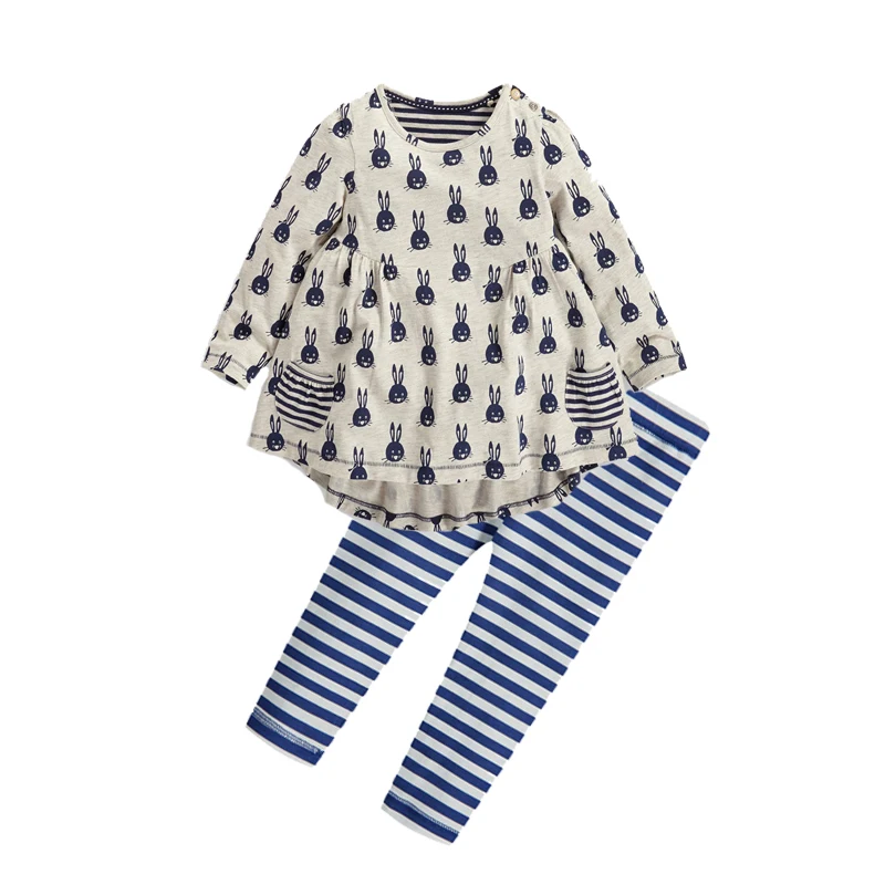 Комплект одежды для девочек SOSOCOER платье с длинным рукавом изображением