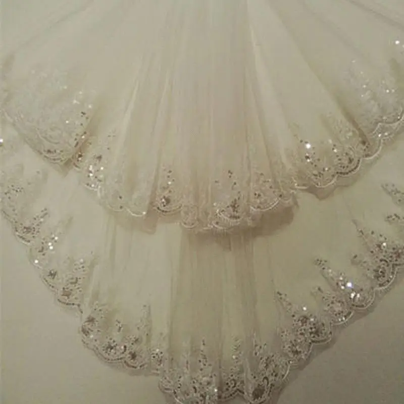 Фата свадебная двухслойная с гребнем и блестками 1 5 м|wedding veil|bridal veilshort bridal veil |
