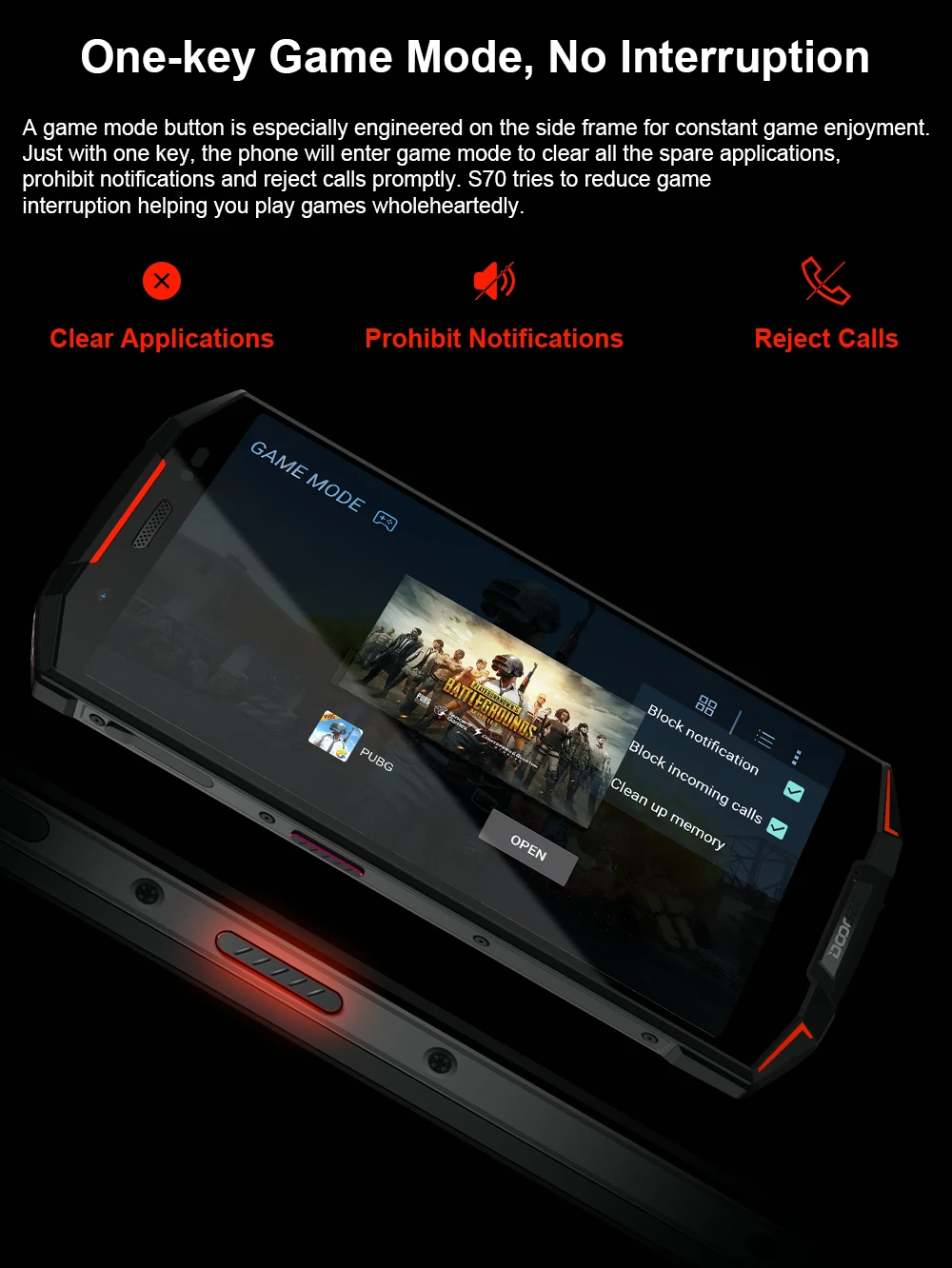 IP68/IP69K водонепроницаемый DOOGEE S70 мобильный телефон NFC 5500 мАч 12V2A Быстрая зарядка 5,9" FHD Helio P23 Восьмиядерный 6 ГБ 64 Гб 4G смартфон