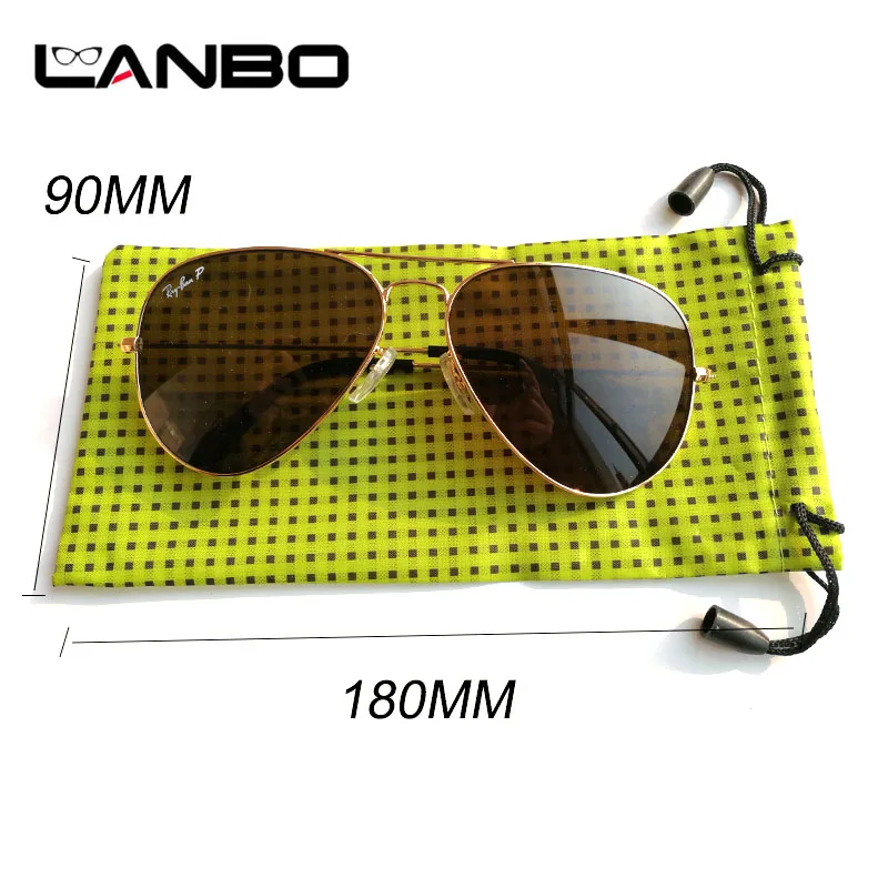 LANBO 100 шт./лот Чехол для очков мягкая Водонепроницаемая клетчатая ткань оптовая