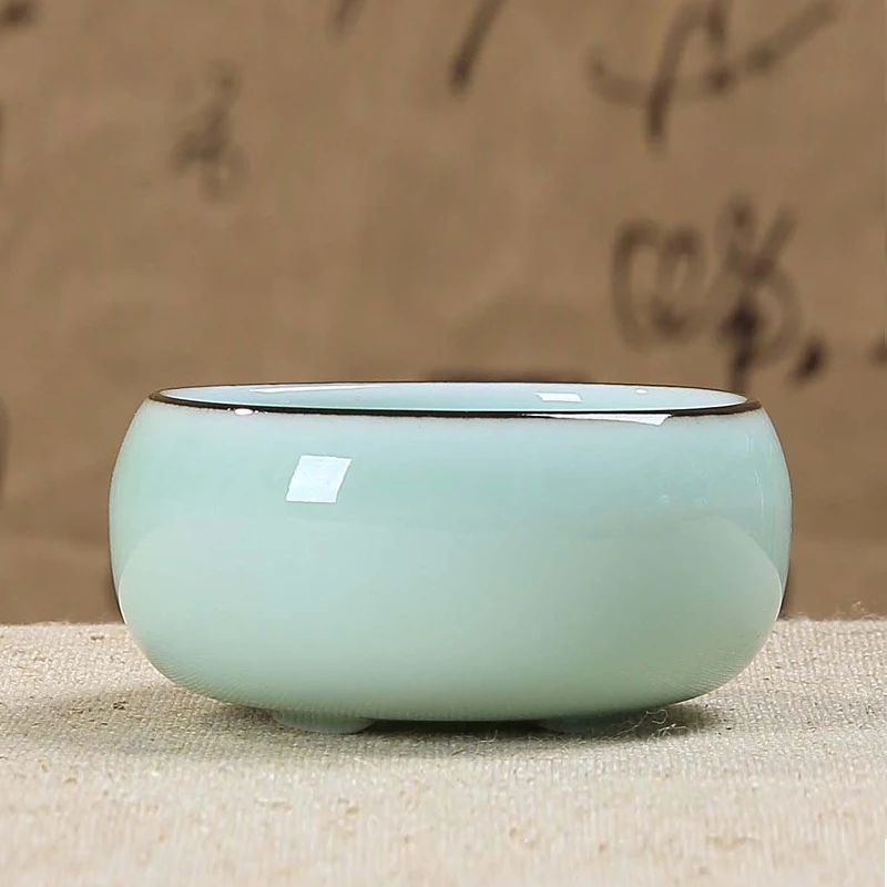 Китайский Longquan Celadon 1 шт. чайная чашка 50 мл, китайские чайные чашки с золотой рыбкой чайная чаша фарфоровый чайный горшок Celadon чайные чашки