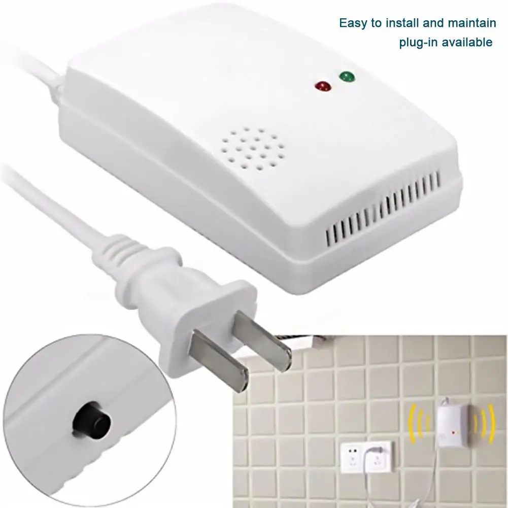 

NEW Gas alarm natural gas kitchen gas detector liquefied combustible gas leak detection probe (color box)