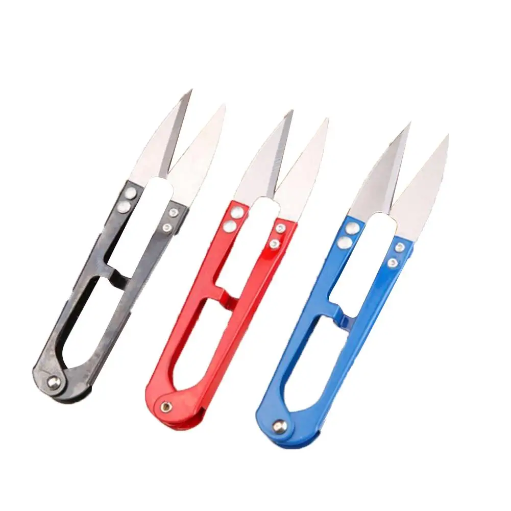 Stainless steelcolor U-образные кусачки для стрижки, ножницы для шитья, инструмент для вышивания, ножницы для бисероплетения, нитевые кусачки, мини-ножницы для шитья - Цвет: Stainless steelcolor