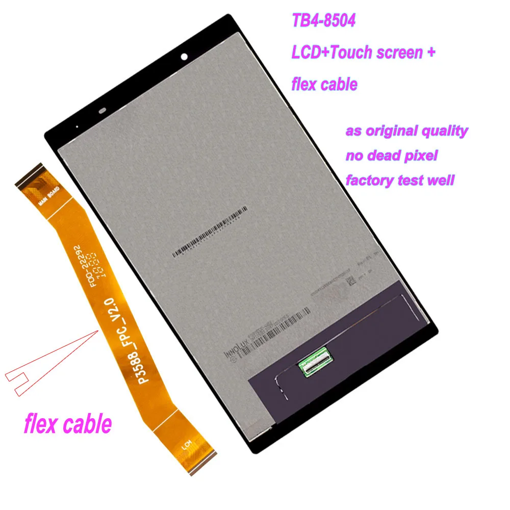 

Starde Lcd for LENOVO TAB 4 TB4-8504 TB4-8504X 8504F LCD Display Touch Screen Digitizer Assembly Replacement