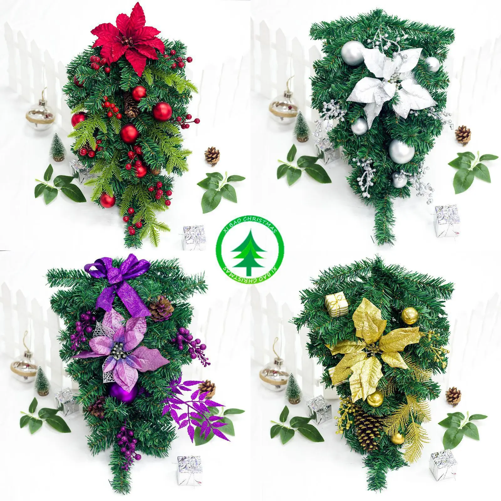 60 см рождественские принадлежности Рождественская декоративная панель вершины