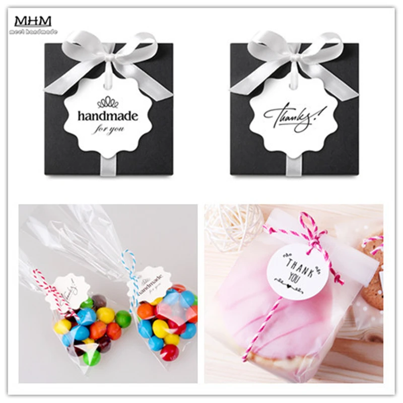 Бумага для крафт печати ручная работа 50 шт. 4 см подарочной коробки конфет кексов