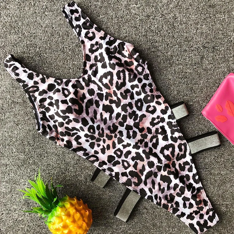 Яркий шелковый сексуальный цельный купальник женский с открытой спиной Монокини