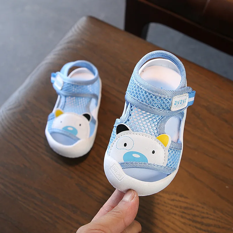 2019 summer non-slip infant sneakers newborn sandals first walk soft baby sports shoes breathable boys and girls beach |