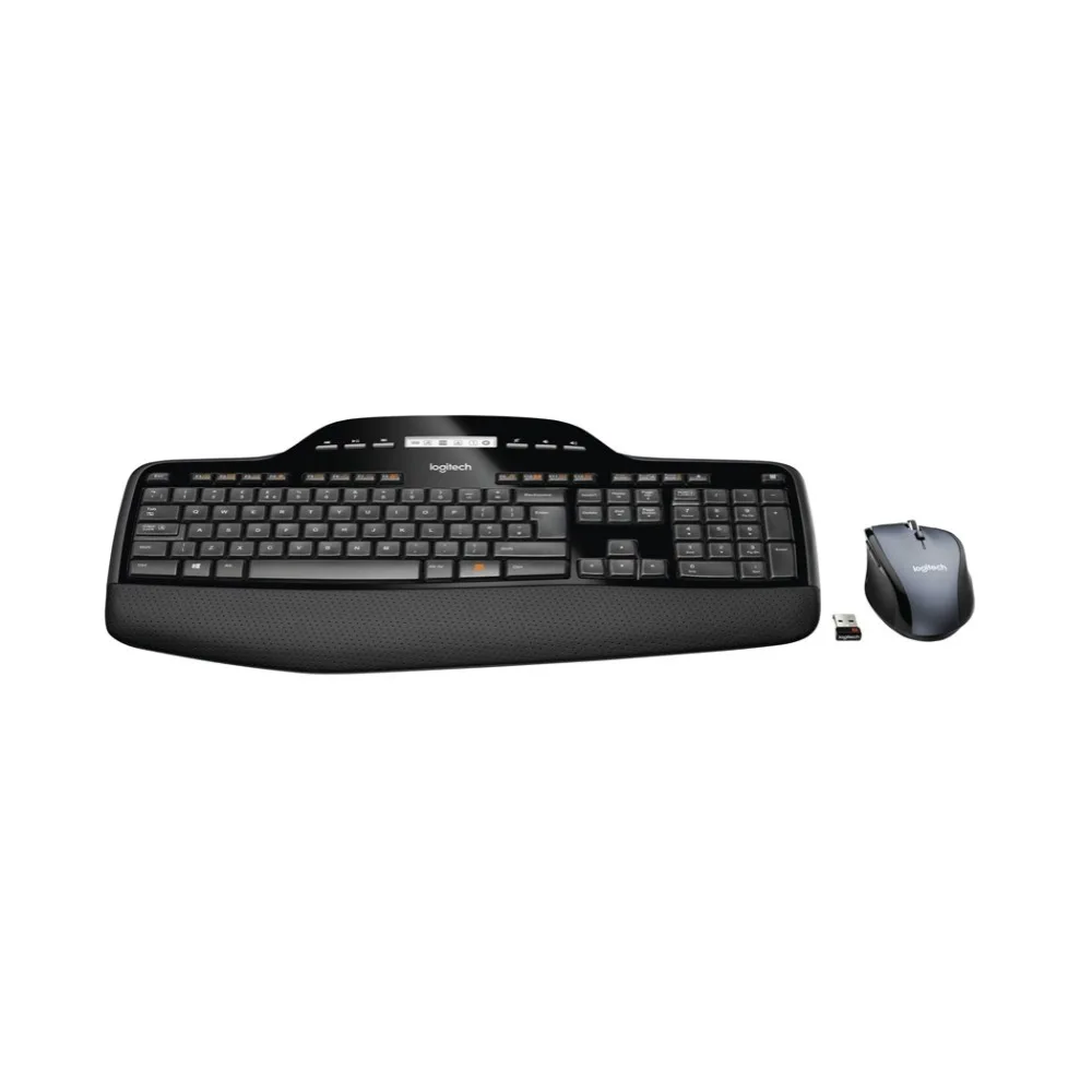 Logitech MK710 стандартная клавиатура беспроводная РЧ QWERTY черный мышь в
