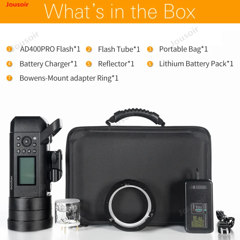 Godox AD400 Pro WITSTRO все в одном Внешняя вспышка AD400Pro литий ионная батарея TTL HSS со