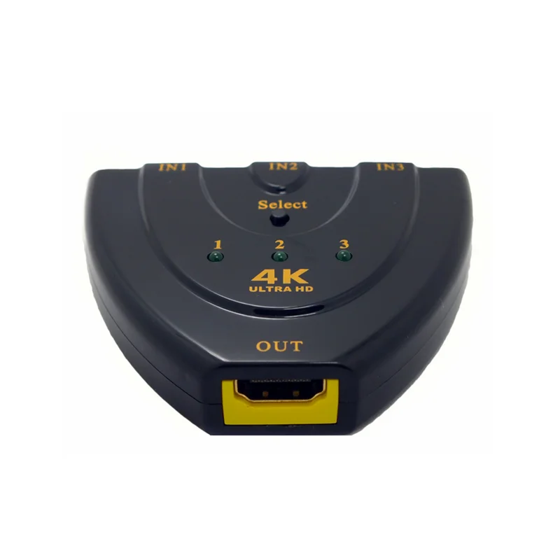 Мини 3 порта HDMI переключатель 1.4b 4k* 2k 3D Коммутатор HDMI сплиттер 3 в 1 выход порт концентратор для Xbox DVD HDTV для PS3 PS4 1080P