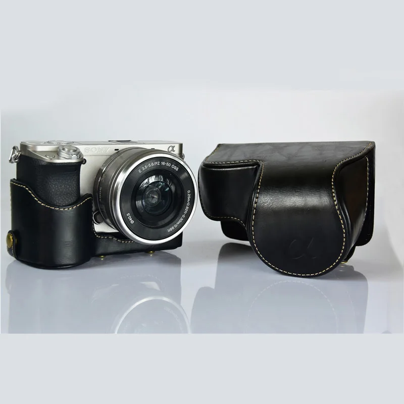 Портативный чехол из искусственной кожи для камеры Sony A6400 ILCE 6400 16 50 мм с