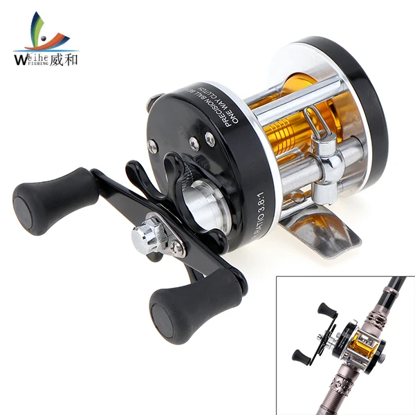 

Full Metal Drum Fishing Reel Gear Ratio 3.8:1 Black Right Hand Trolling Wheel Casting Sea Fishing Tool Accessories