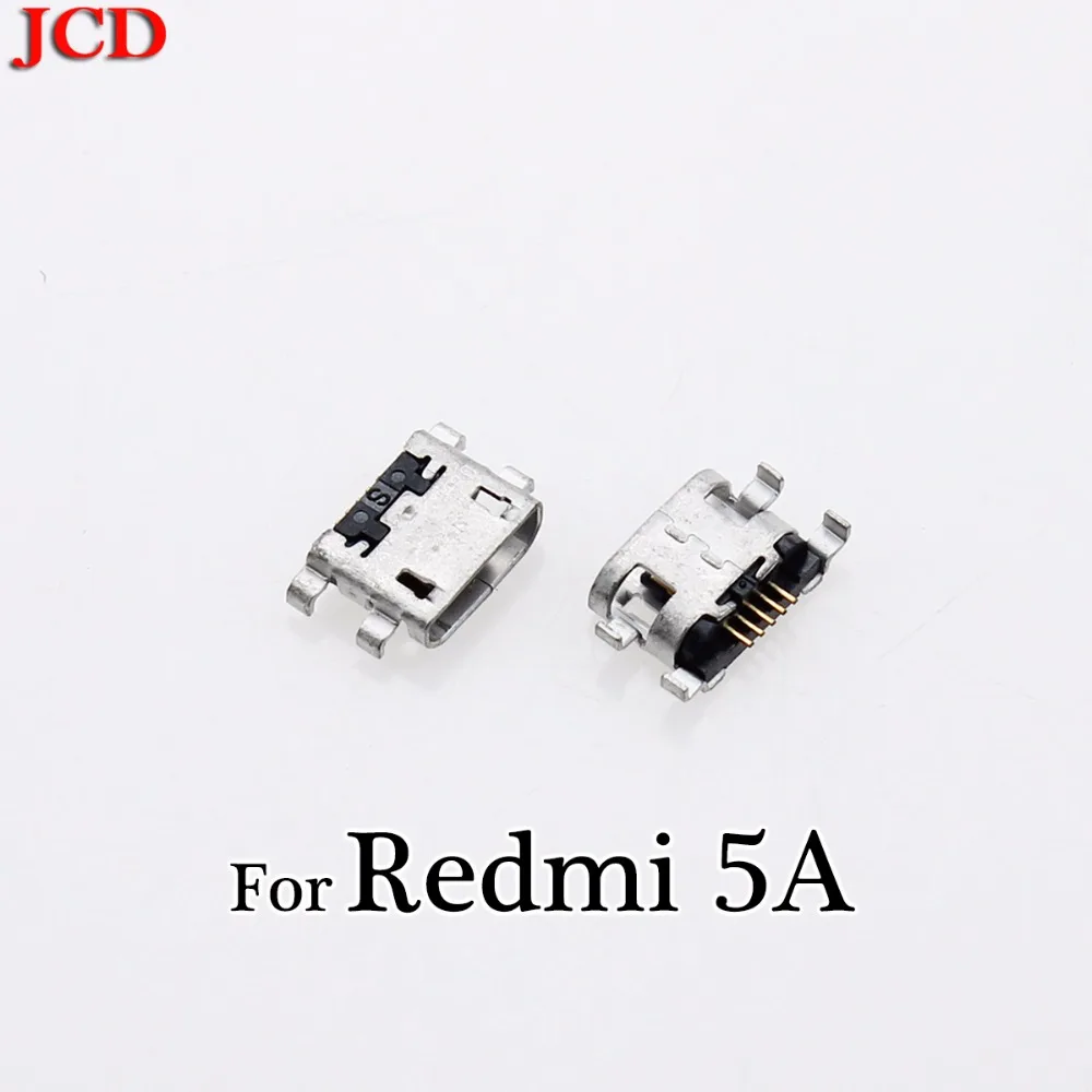 JCD Micro USB разъем 5pin для зарядки Xiaomi Redmi 3s 4A 4X 5 5A plus 6 порт Зарядка данных