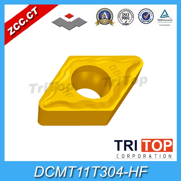 

ZCC.CT Cemented Carbide Cutting Tool DCMT 11T304 HF YBC251 (10 inserts/Lot) Turning Inserts For finishing Steel