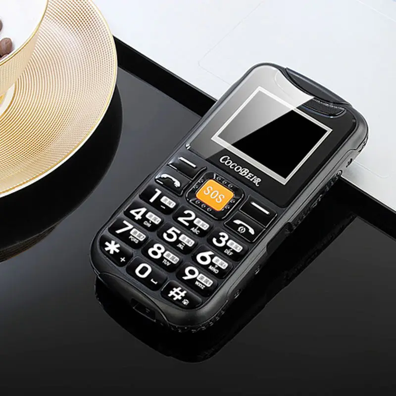black D900 пожилых людей аудио Flashboard большой рог речевого вещания 4G двойной карты двойной резервный фонарик мобильный телефон - Цвет: black