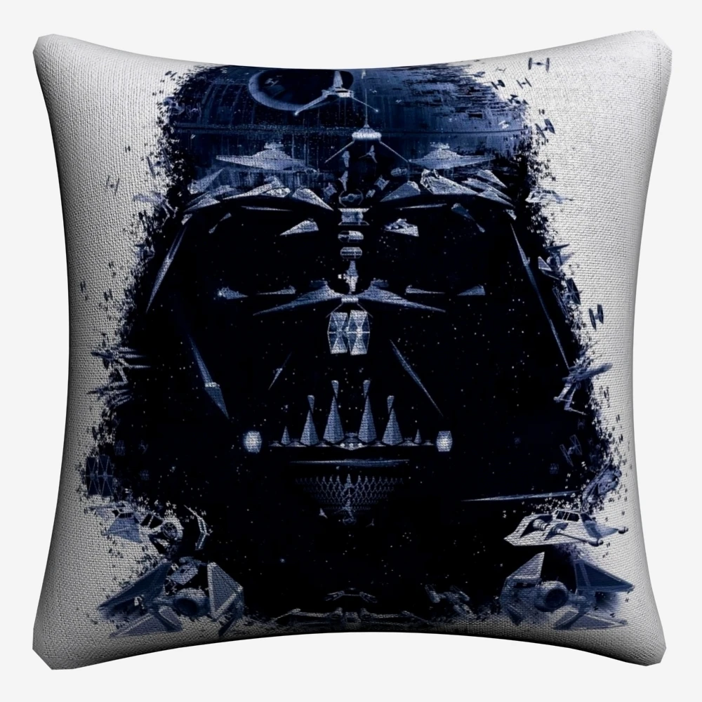 Винтажная мягкая хлопковая льняная наволочка Darth Vader Chewbacca 45x45 см винтажная наволочка для Диванный домашний декор Almofada