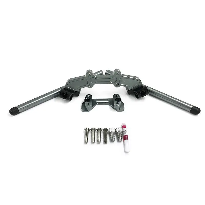 Titanium Аксессуары для мотоциклов стояки регулируемые Рули Ручка Бар с адаптером для Ducati Monster 821 1200 R S - Цвет: Titanium