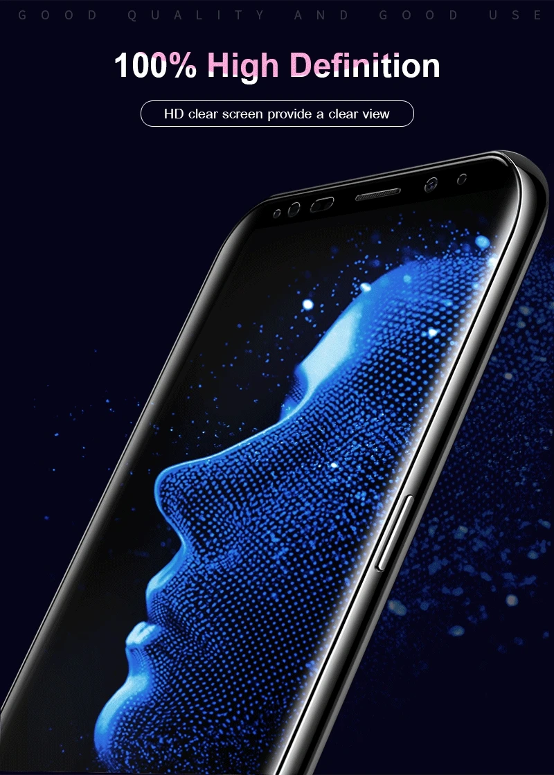 3D среднего класса защитная пленка из закаленного стекла 0,33 мм для samsung S9 S8 S7 N9 N8 S9plus S8plus S7edge S6edge A8 Стекло защиты