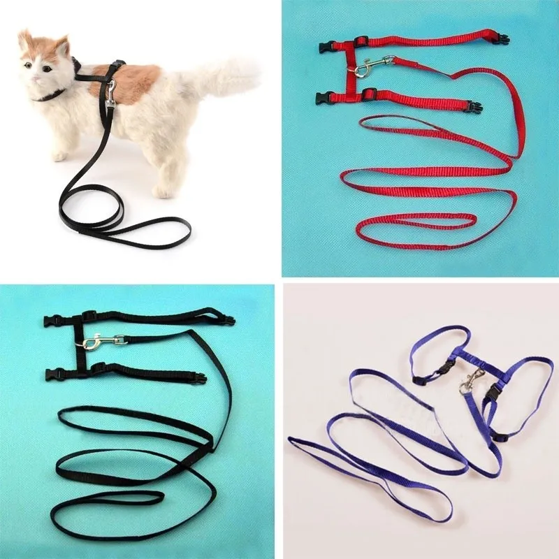 1 шт. кошка поводок маленькие собаки кролика кота щенок ошейник из нейлона для