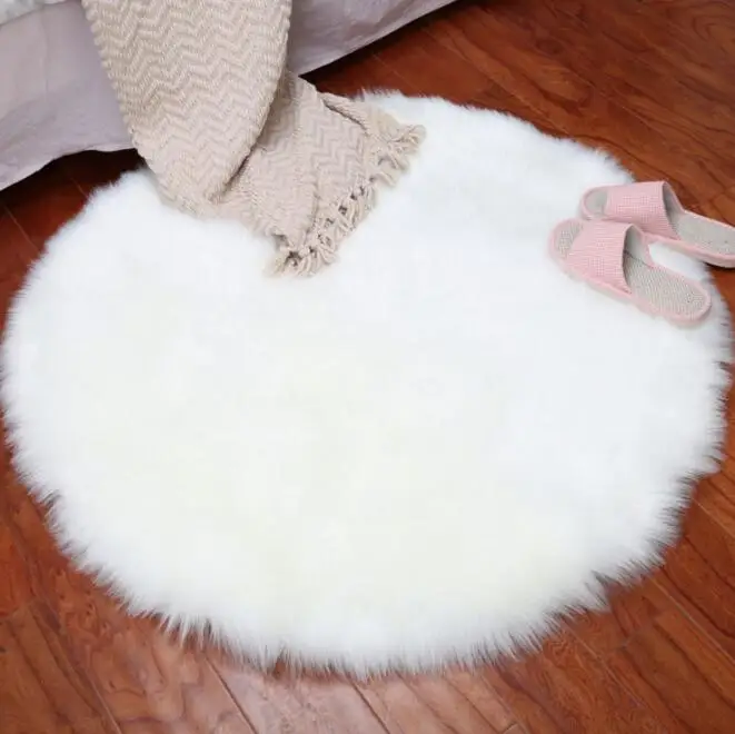 

More Size Artificial Sheepskin Rug Chair Cover Bedroom Mat Faux Wool Warm Hairy Carpet Seat Wool Warm Textil Fur Area Rugs