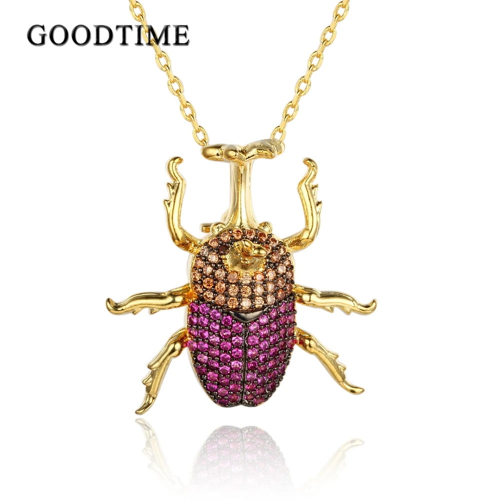 Милое ожерелье с подвеской в виде Насекомого для женщин, ювелирное изделие, подвеска в виде жука Tianniu и ожерелье с булавкой, украшение для платья, пальто, рюкзака, подарок