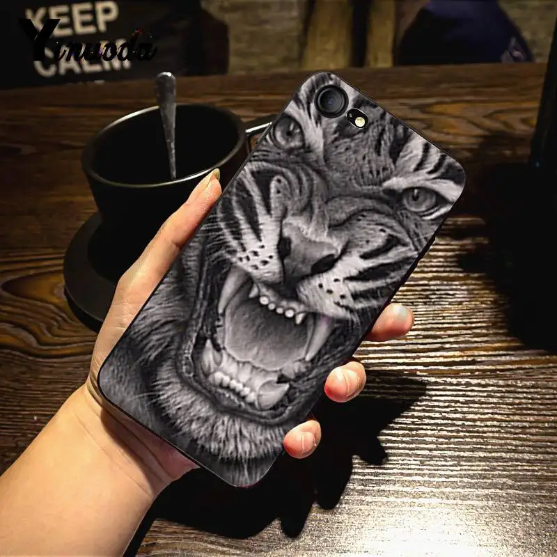 5 Yinuoda свирепый Волк и тигр Coque Shell DIY красочный чехол для телефона для iPhone 7X6 6S 8 Plus 5 5S SE 5C 11 11pro 11promax - Цвет: 5