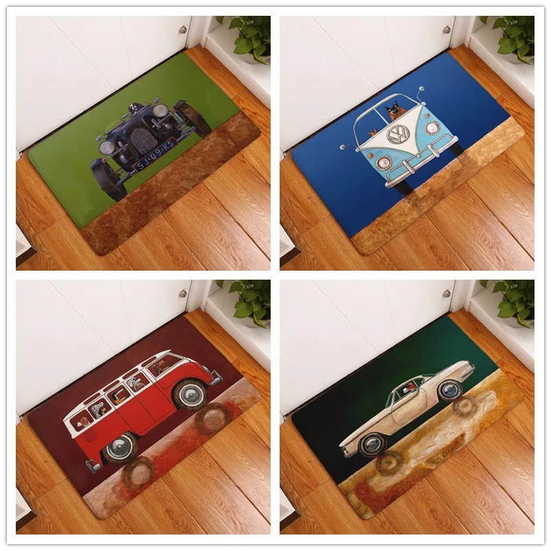 Новинка противоскользящие ковры автомобильные коврики с принтом собаки для