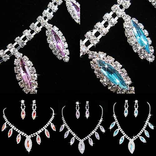 Горячая распродажа! Женские серьги с подвеской в виде капли из горного хрусталя