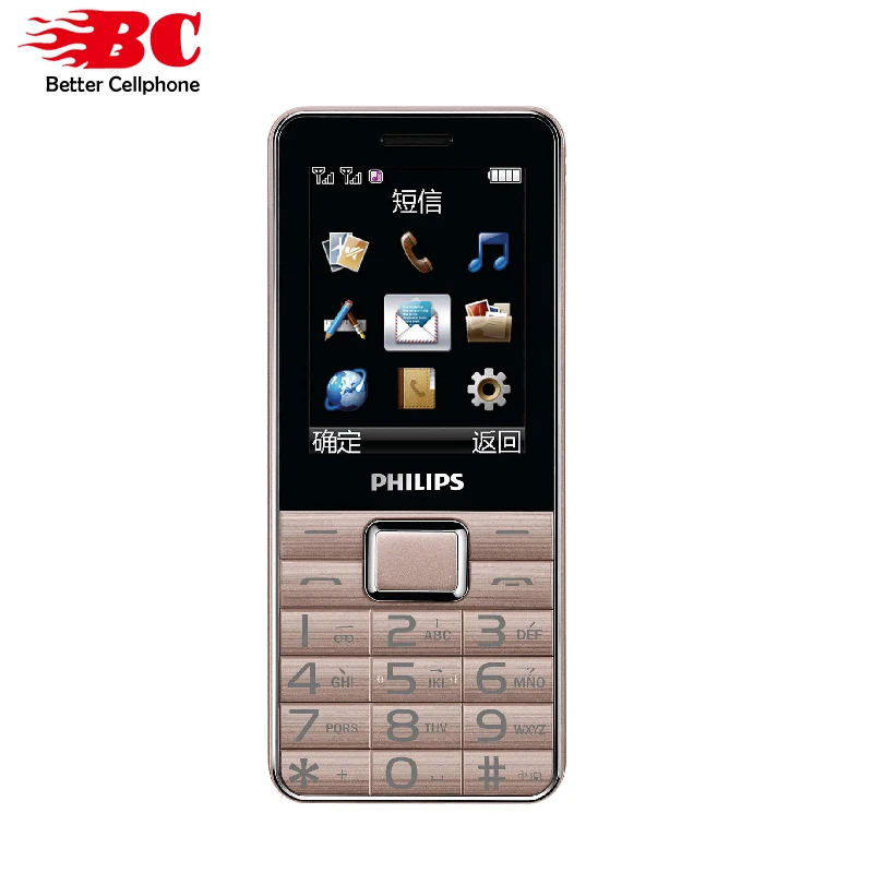 Оригинальный Philips E132X мобильный телефон 2 4 дюймов GSM 2G 1400 мАч светодиодный фонарик
