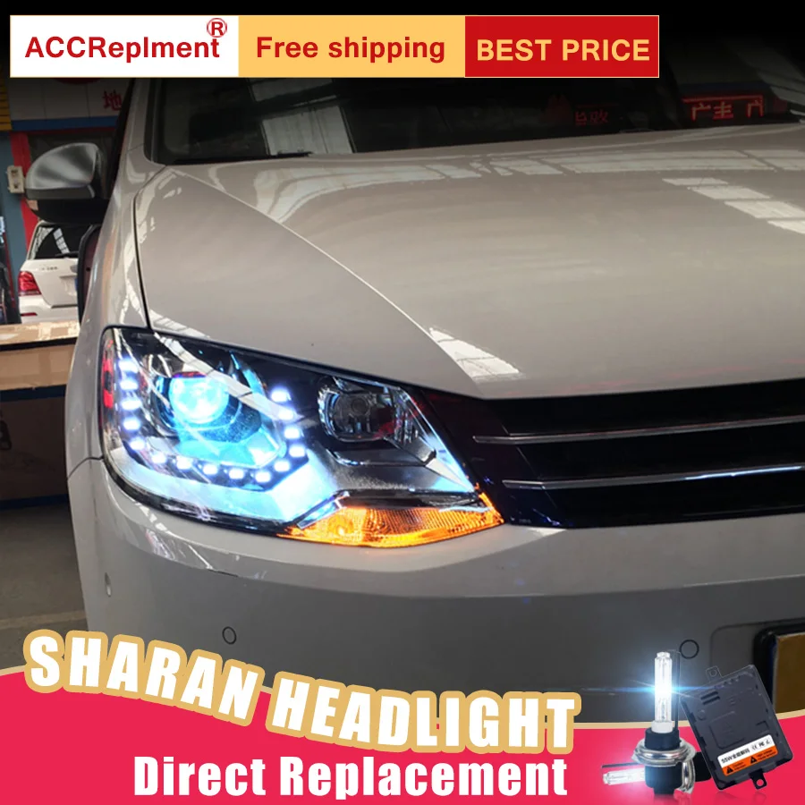 2 шт. светодиодный ные фары для VW Sharan 2012 2018 Автомобильные ангельские глазки