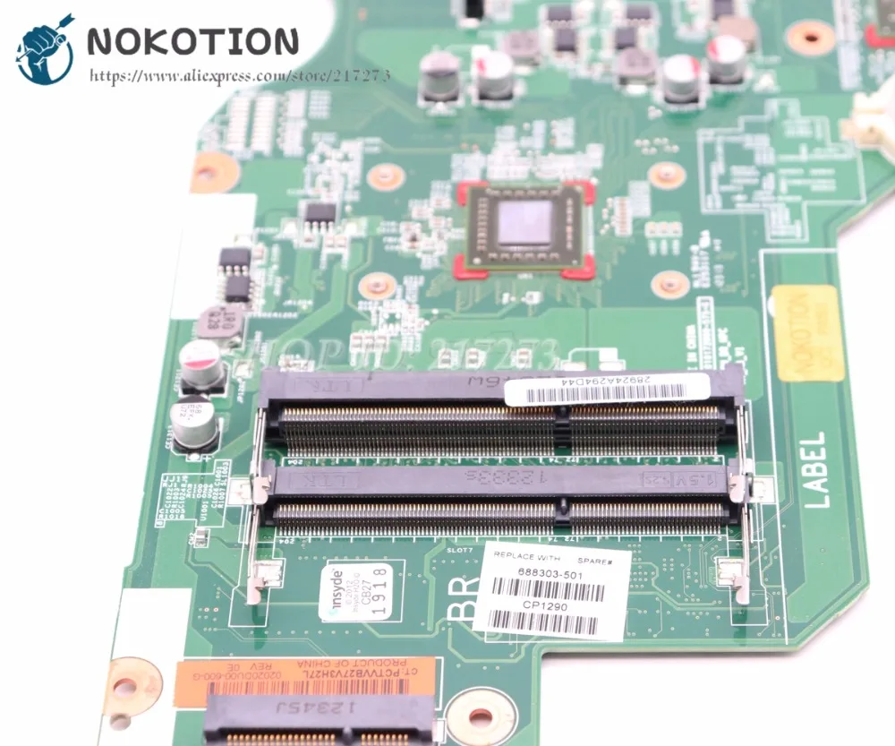 Материнская плата NOKOTION для ноутбука HP Compaq CQ58 2000 655 688303 501 001 010172W00 600 G основная UMA