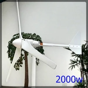 2000W ветряной генератор 48V 3 м/с низкой скорости ветра Скорость старт 3 лезвия 1550 мм