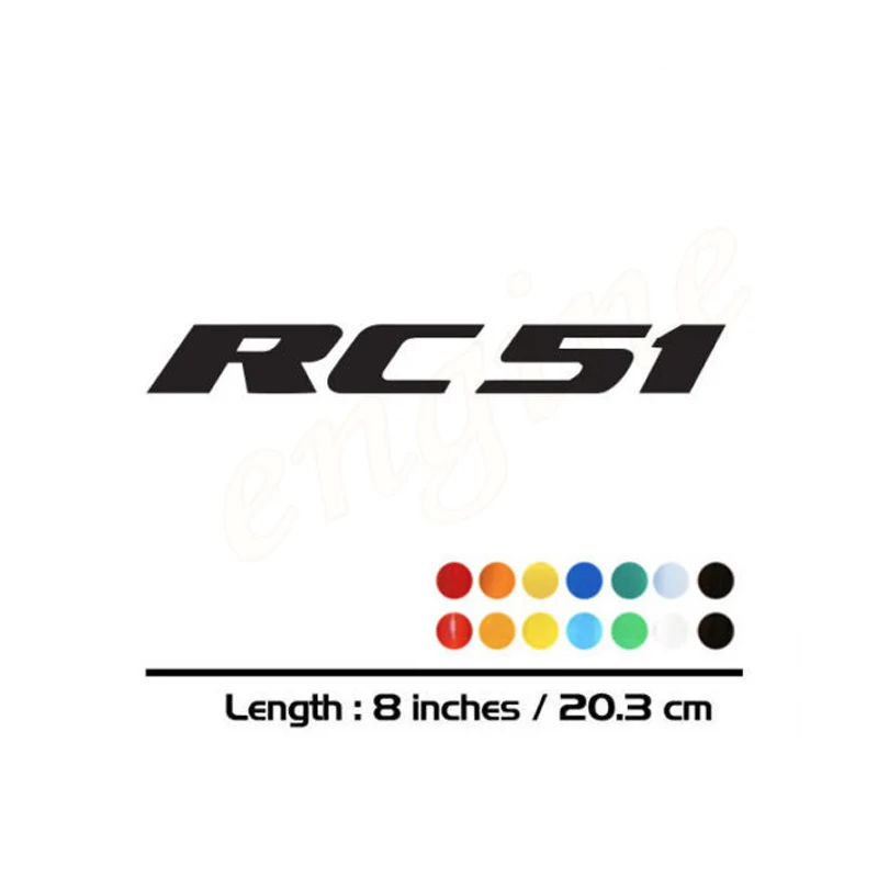 

2 X New Sales motorcycle bike Fuel tank Wheels Fairing notebook Luggage helmet MOTO Sticker decals For HONDA RC51