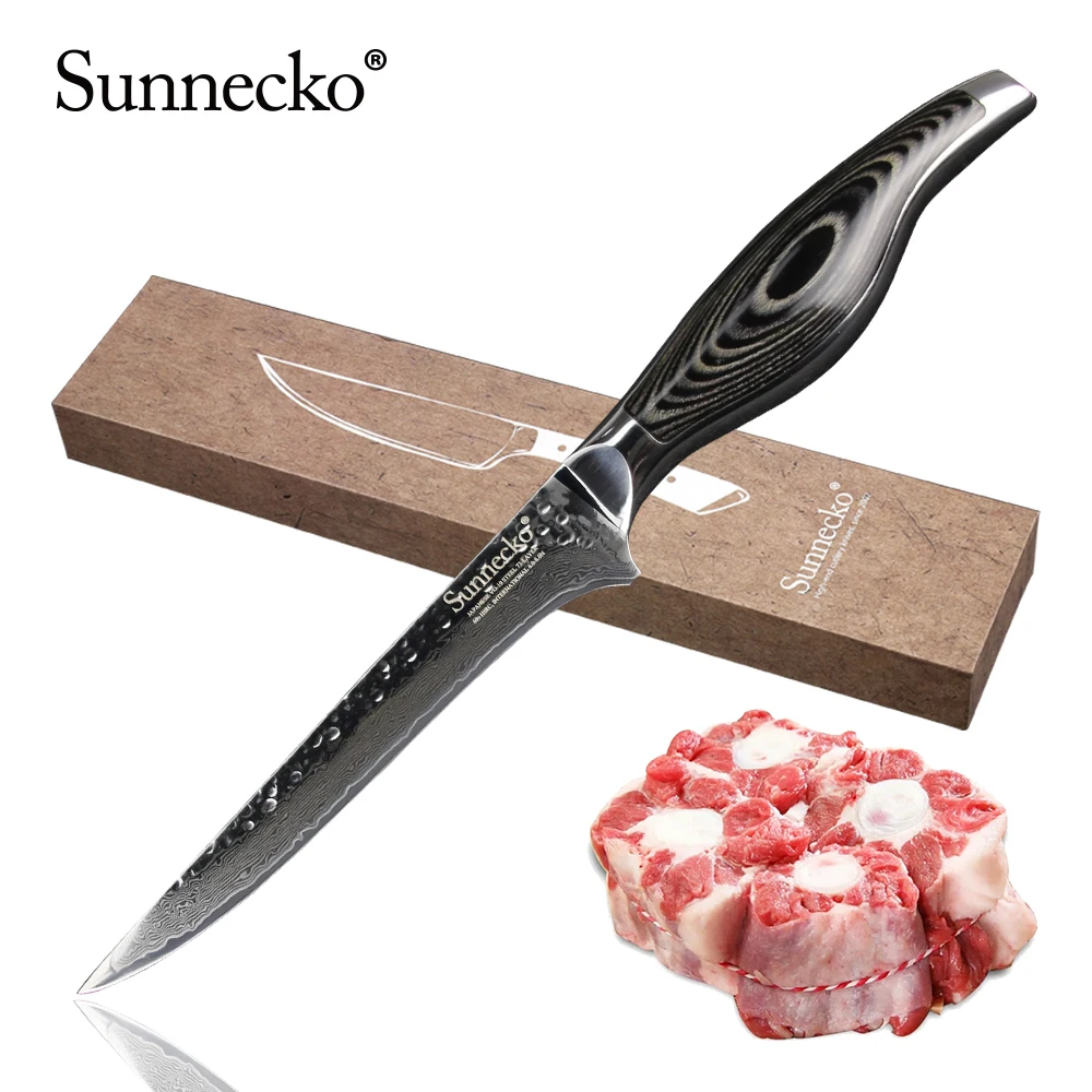 SUNNECKO 6 ''нож для обвалки 73 слоя дамасской стали японский VG10 острое лезвие