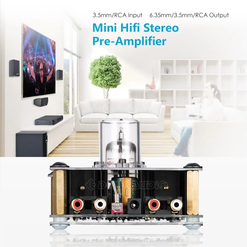 P10 HiFi трубчатый вакуумный 12AU7 гибридный усилитель для наушников Стерео