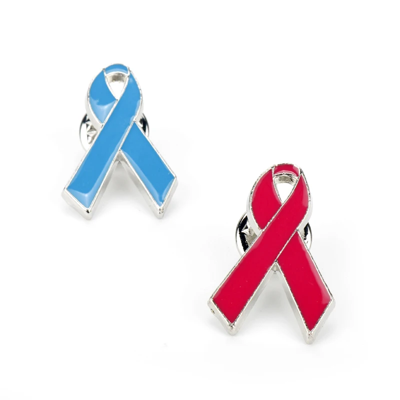 dongsheng Fight AIDS Zinc Alloy Enamel Brooch Red Bule Ribbon Badge Pins Gifts to Prevent Breast Cancer | Украшения и аксессуары