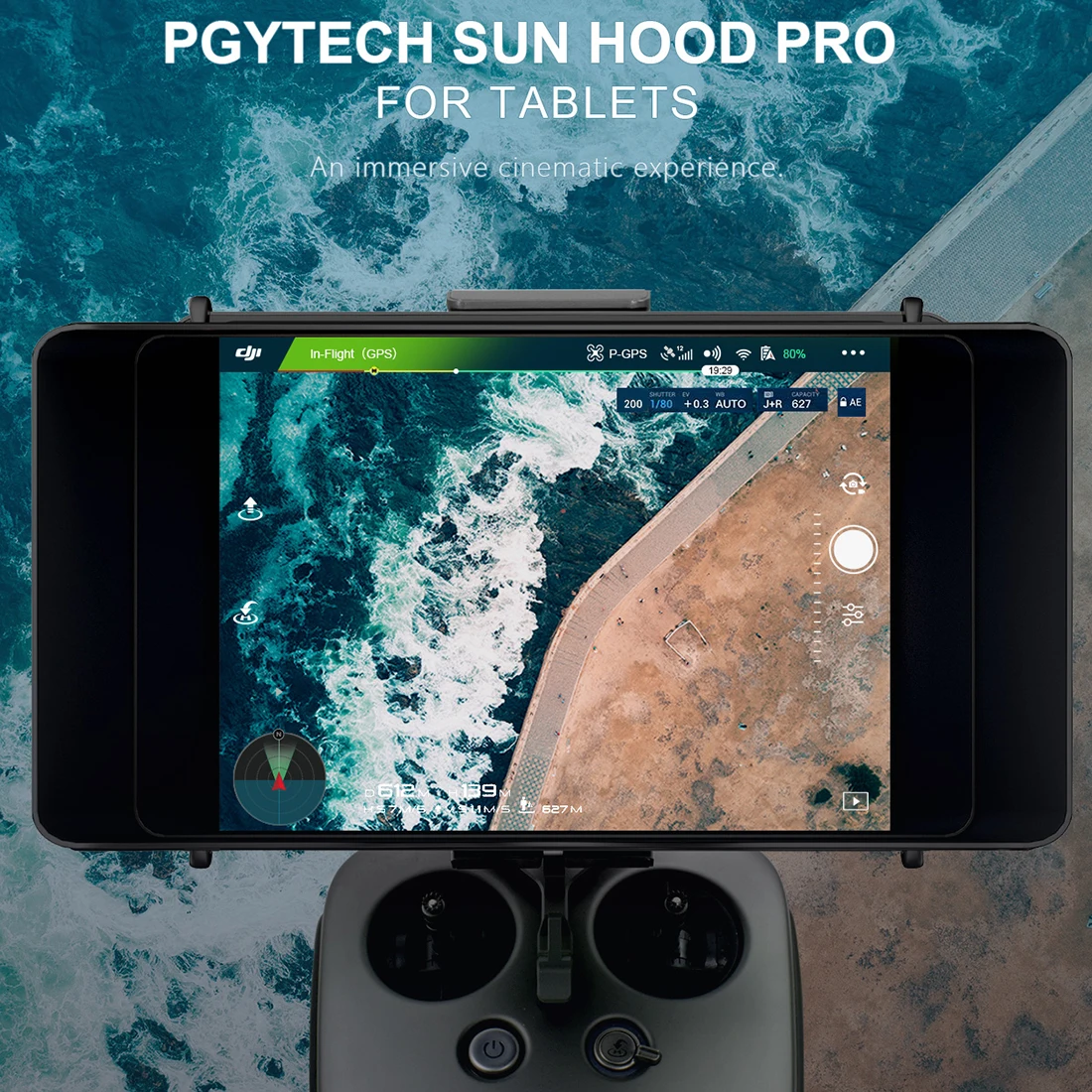 PGYTECH All-surround планшетный экран от солнца солнцезащитный светильник для DJI MAVIC PRO Spark Drone подходит для 7,9 дюймового планшета