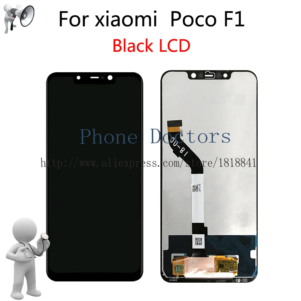 Высокое качество ips ЖК дисплей + рамка для xiaomi poco F1 Дисплей Сенсорный экран