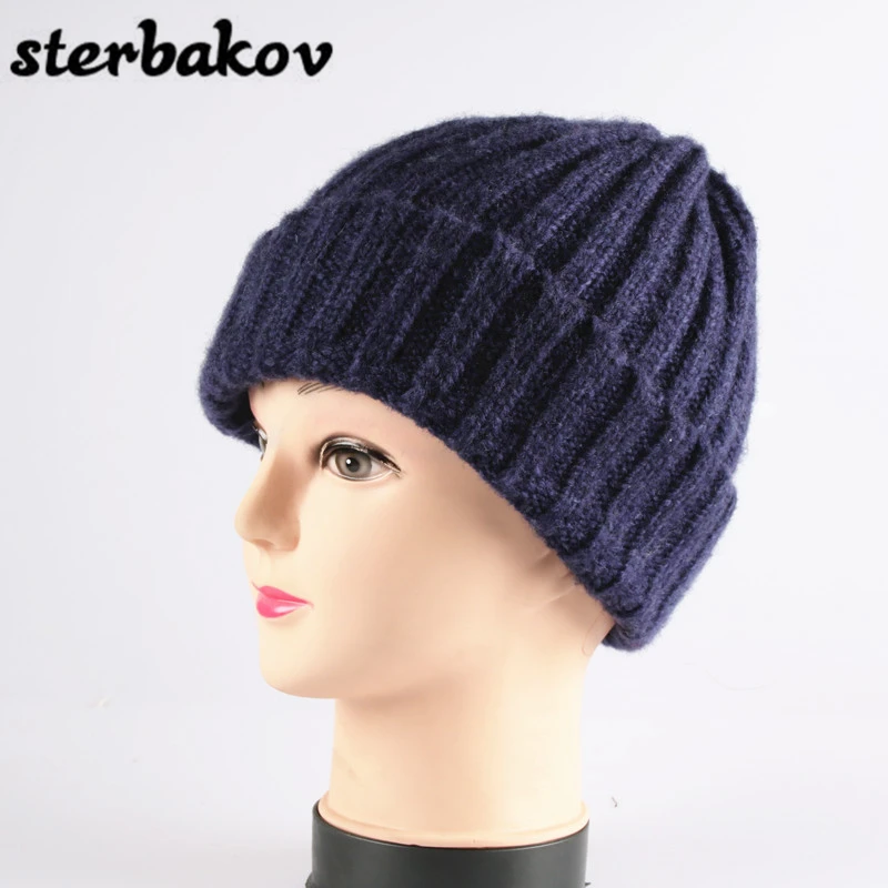 Серый мех норки Pom Poms Ball Cap хип хоп зимняя женская шапка костюм для активных игр