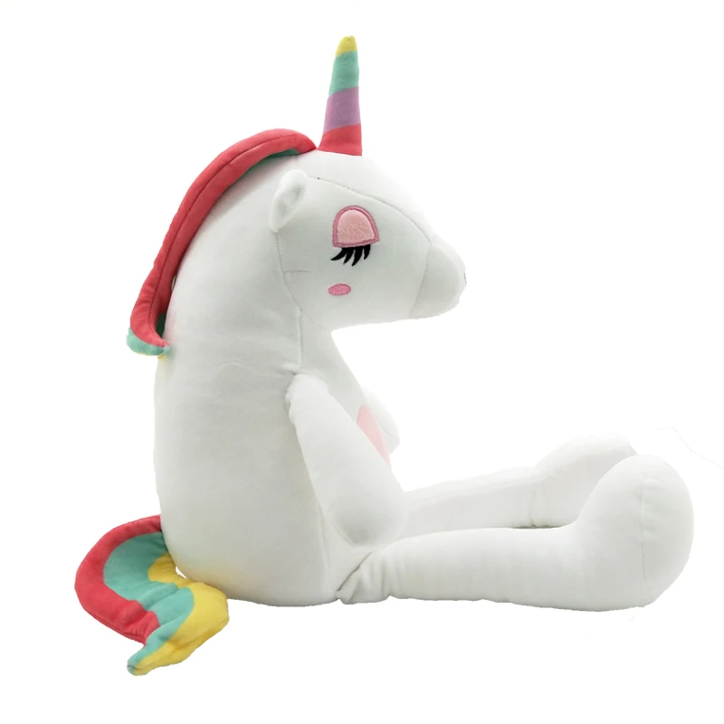 Плюшевая игрушка единорог девочка со спальной подушкой длинная подушка кукла