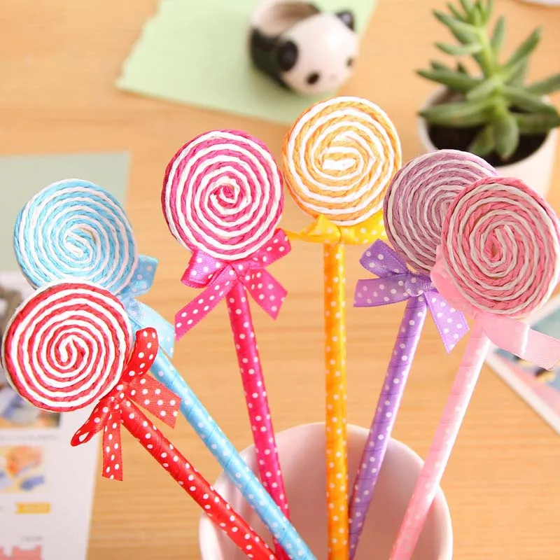 12 шт. лимит шоу Новинка симпатичная пластиковая шариковая ручка карамельного